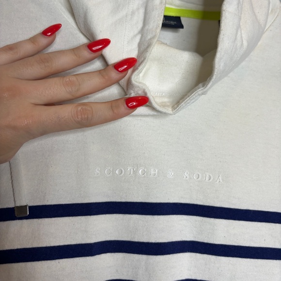 Scotch & Soda Funnel Neck Breton Pullover - Picture 3 of 8